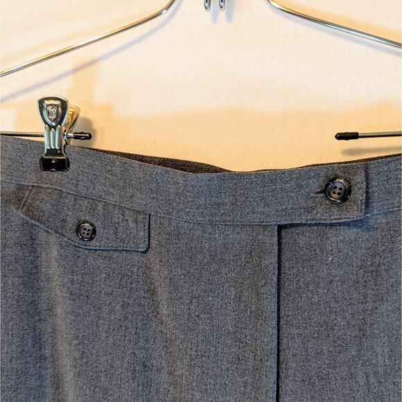 Women's JM Collection Sz 14 Gray Polyester Blend Dress Pants - Picture 3 of 5